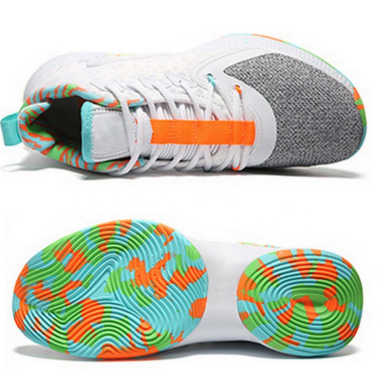 Custom LOGO Design New Style Outdoor Warrior James Custom Wholesale Anti-Odor Anti-Slip Basketball Shoes Men